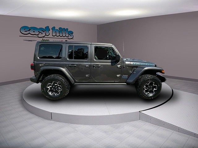 Certified 2021 Jeep Wrangler Unlimited Rubicon 4XE with VIN 1C4JJXR66MW687148 for sale in Greenvale, NY