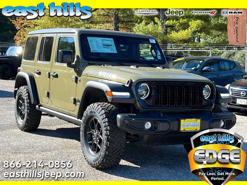 New 2025 Jeep Wrangler 4-DOOR WILLYS Sport Utility