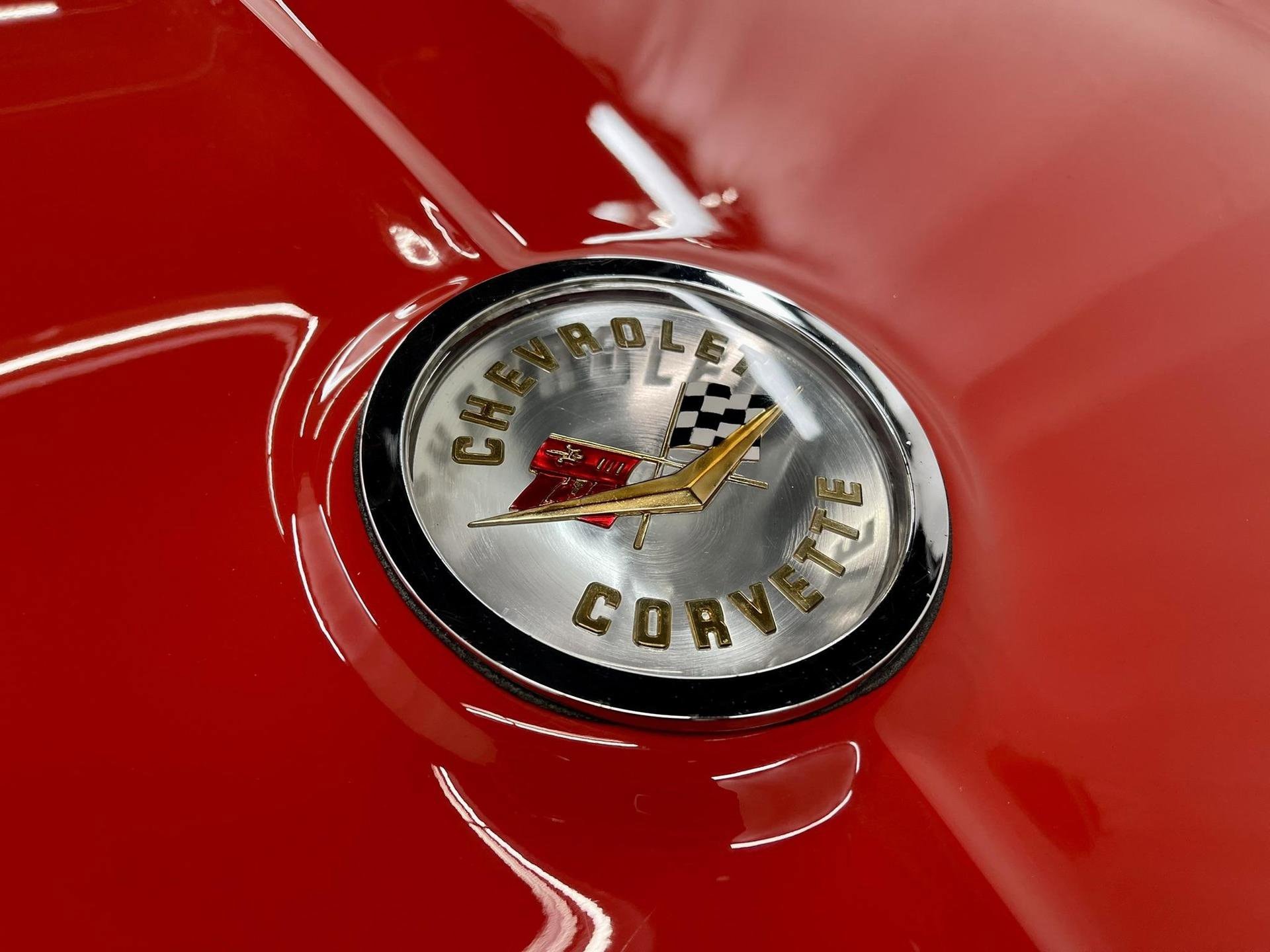 Open Road Brands Chevrolet Corvette Round Hanging Embossed Metal Sign - NK  Industries LTD
