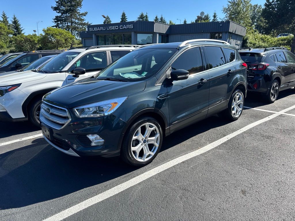Sea Green 2019 Ford Escape Titanium AWD SUV / Crossover All-Wheel Drive 6-Speed Automatic