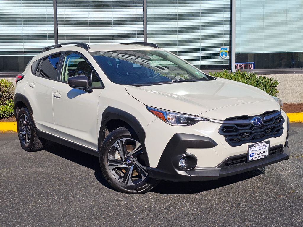 Crystal White Pearl 2025 Subaru Crosstrek Premium AWD SUV / Crossover All-Wheel Drive Continuously Variable Transmission