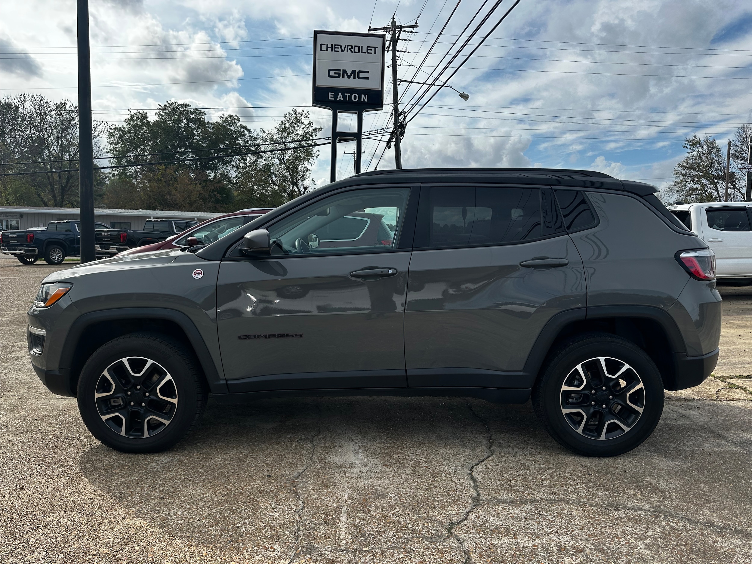 Used 2021 Jeep Compass Trailhawk with VIN 3C4NJDDB7MT594181 for sale in Houston, MS