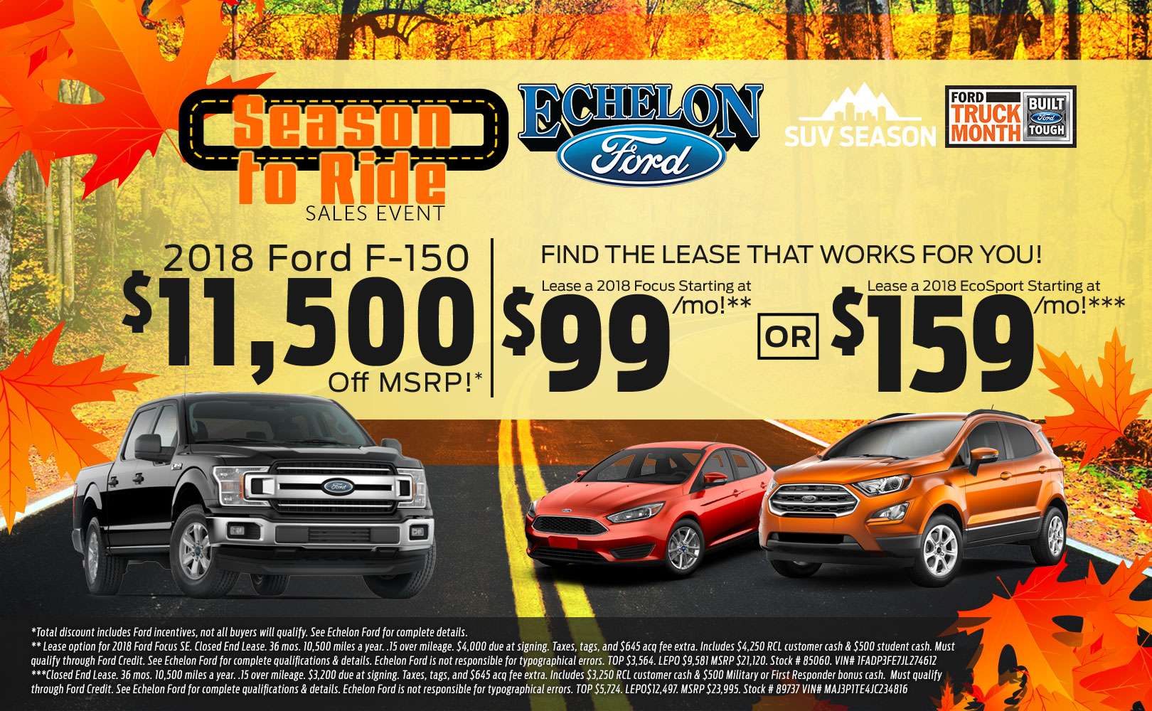 New Vehicle Lease Specials