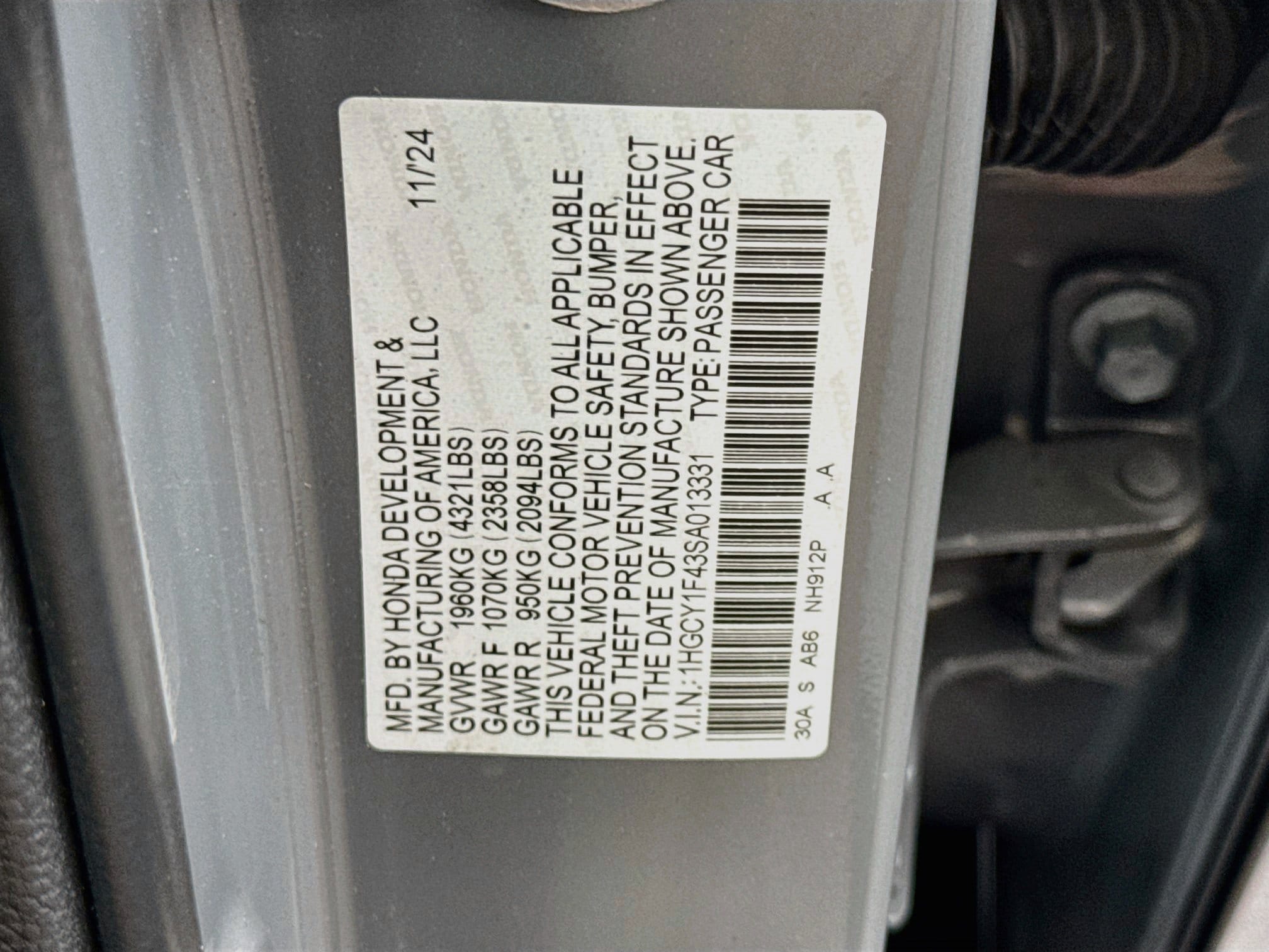 2025 Honda Accord SE - Photo 10