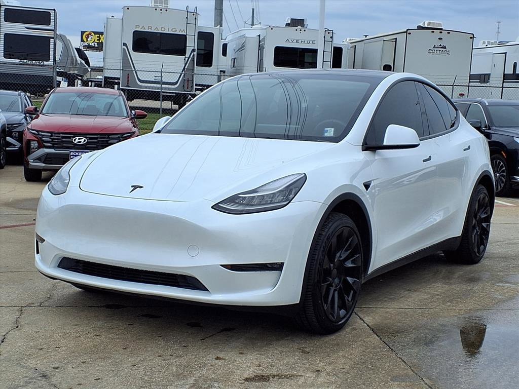 Used 2023 Tesla Model Y Long Range with VIN 7SAYGDEE6PA080734 for sale in Denton, TX