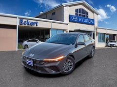 2026 Hyundai Elantra Hybrid Blue Sedan