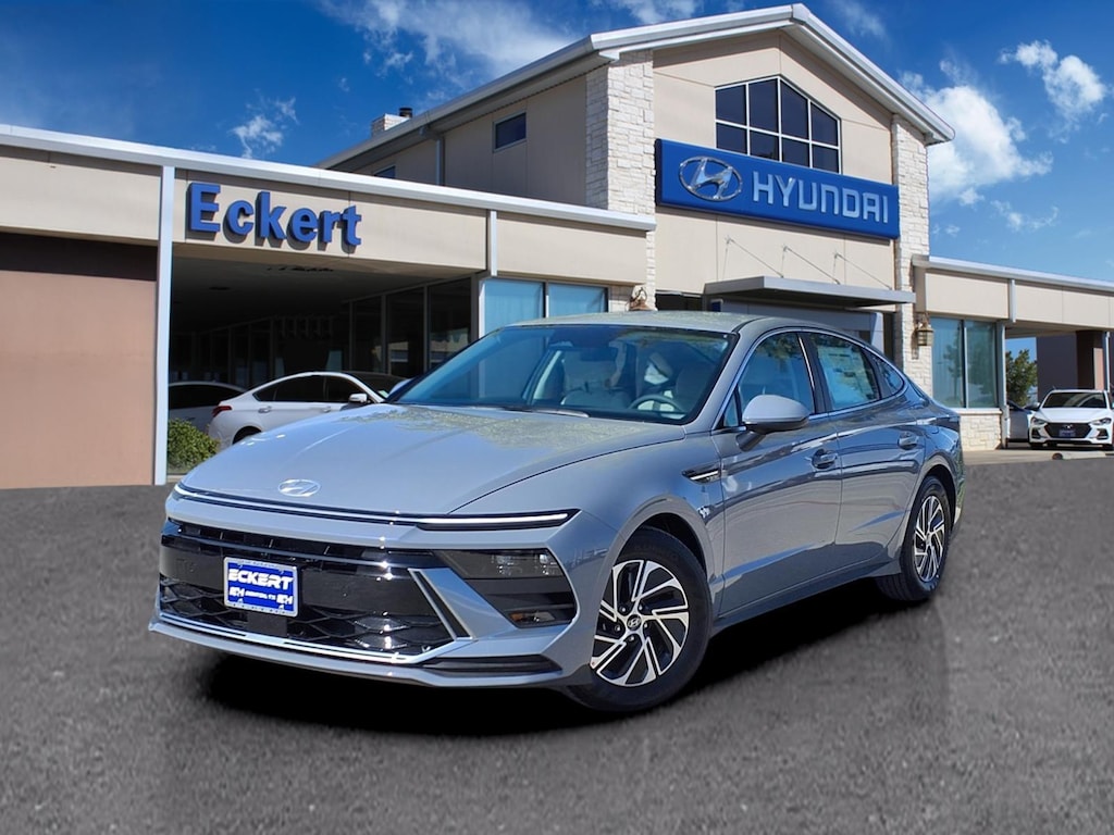 New 2026 Hyundai Sonata Hybrid Blue Sedan