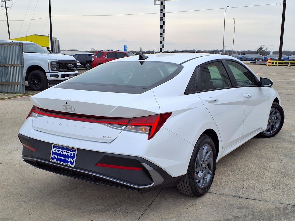 New 2026 Hyundai Elantra Hybrid Blue Sedan