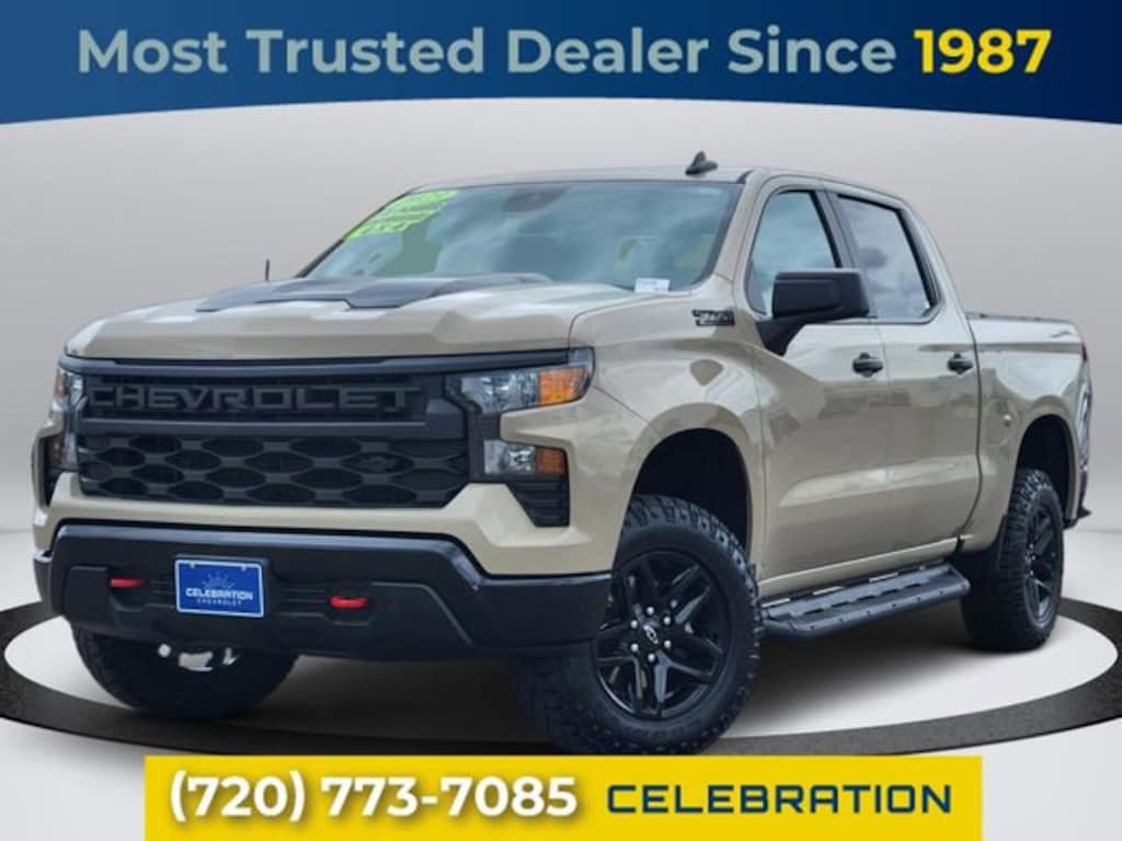Used 2023 Chevrolet Silverado 1500 Custom Trail Boss Truck Crew Cab