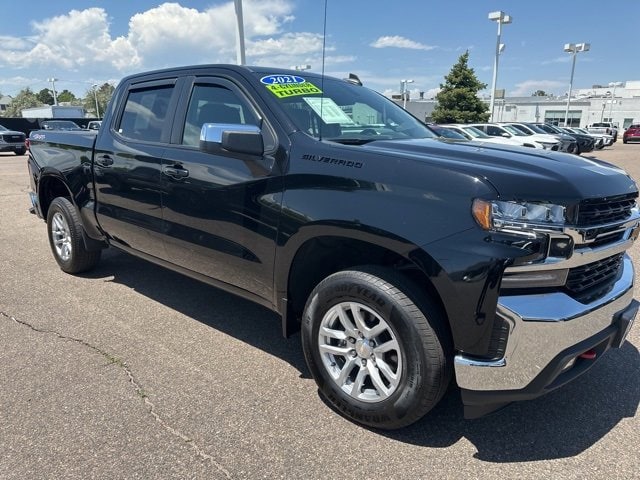Used 2021 Chevrolet Silverado 1500 LT with VIN 1GCPYJEK2MZ433957 for sale in Aurora, CO