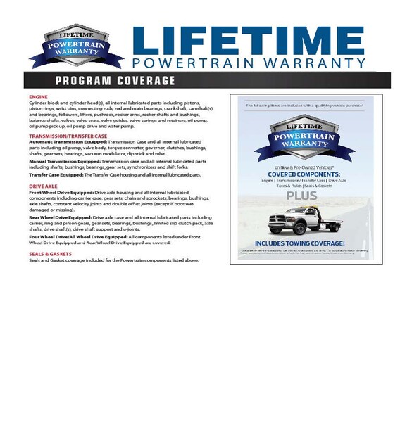 Lifetime Engine Guarantee, Car Dealer Alexandria, VA