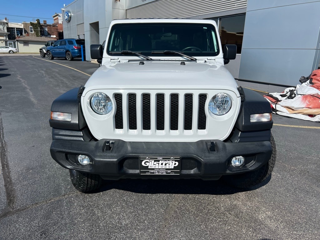 Used 2020 Jeep Wrangler Unlimited Sport S with VIN 1C4HJXDG4LW310802 for sale in Salem, IN