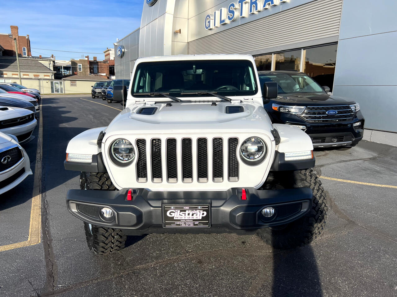 Used 2020 Jeep Wrangler Unlimited Rubicon with VIN 1C4HJXFN7LW130497 for sale in Salem, IN