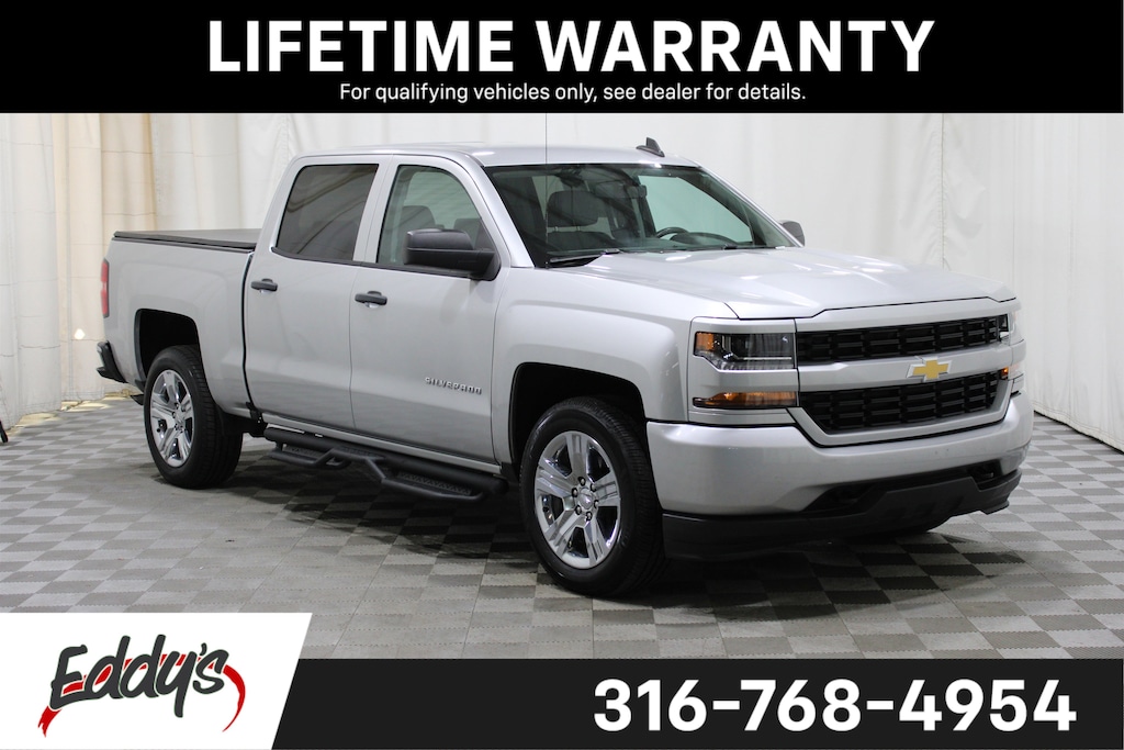 Used 2018 Chevrolet Silverado 1500 Silverado Custom Truck Crew Cab