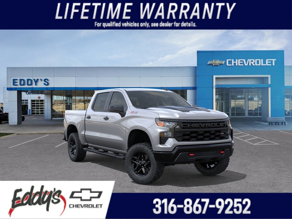New 2026 Chevrolet Silverado 1500 Custom Trail Boss Crew Cab Pickup