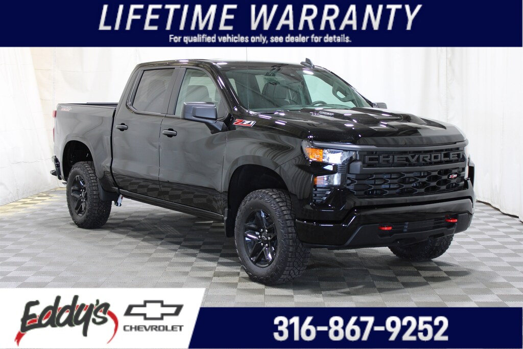 New 2026 Chevrolet Silverado 1500 Custom Trail Boss Crew Cab Pickup