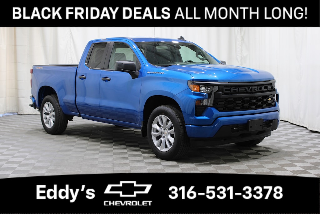 New 2024 Chevrolet Silverado 1500 Custom Extended Cab Pickup