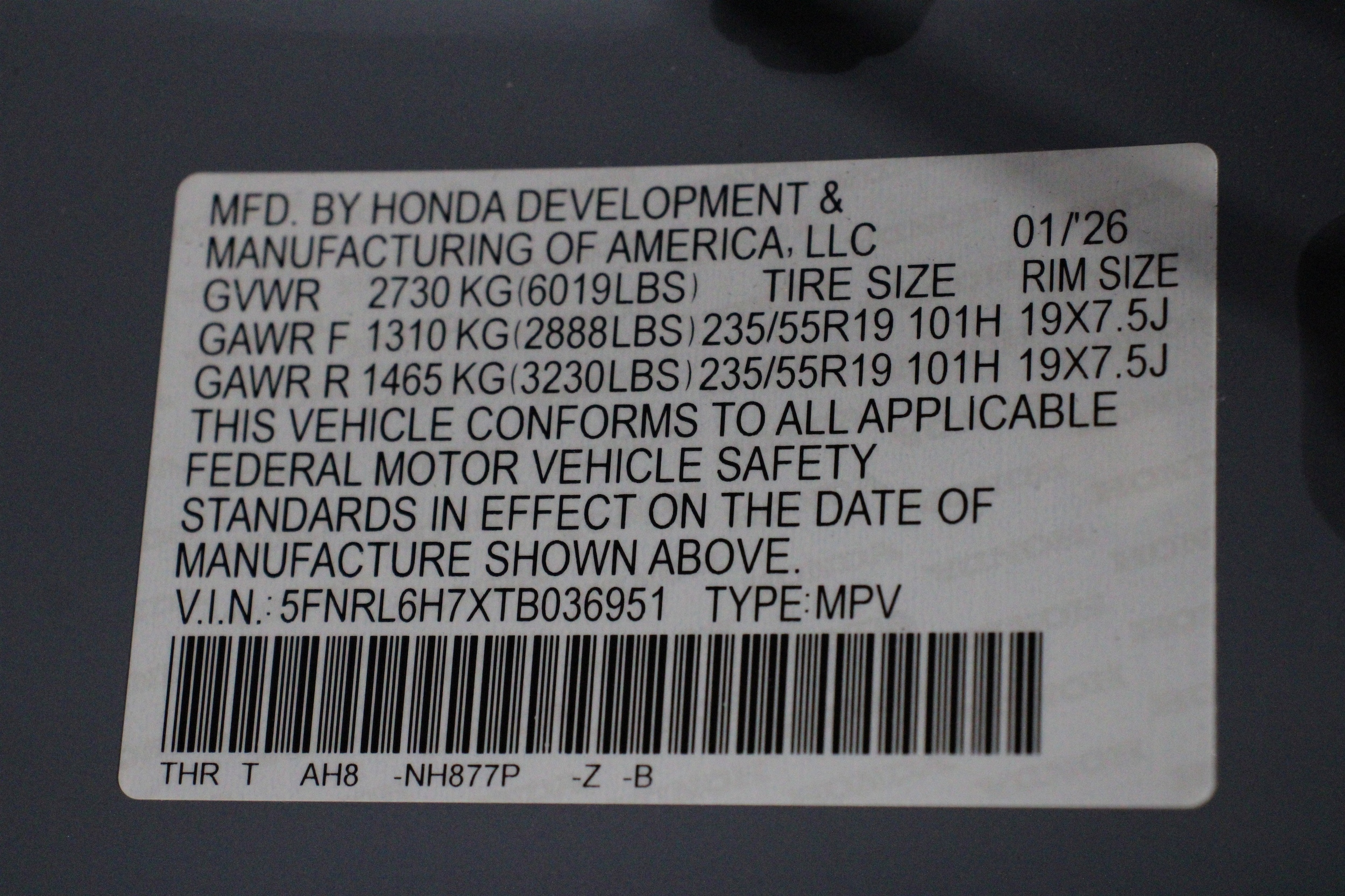 2026 Honda Odyssey Sport L - Photo 42