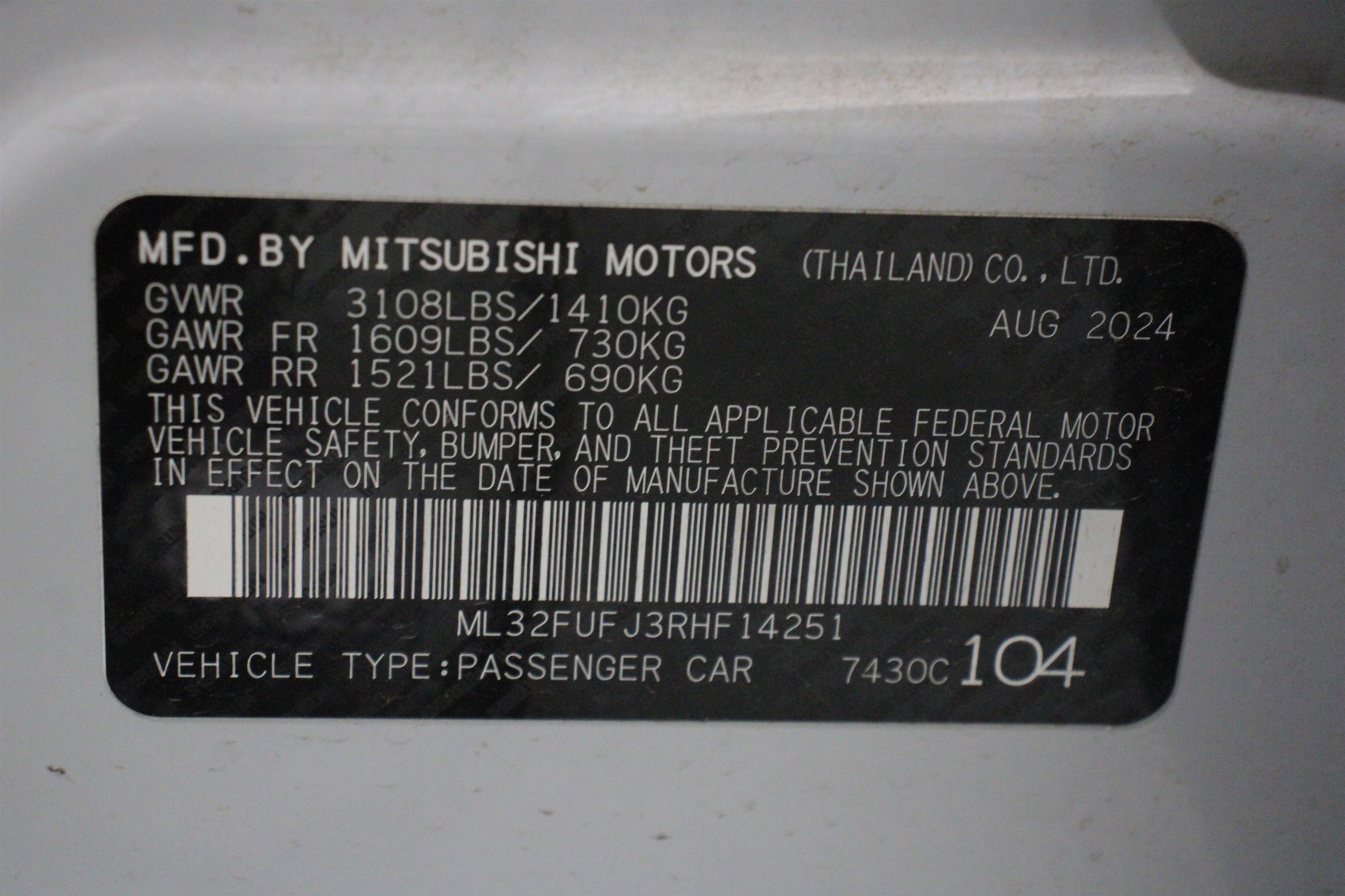 2024 Mitsubishi Mirage G4 LE - Photo 38