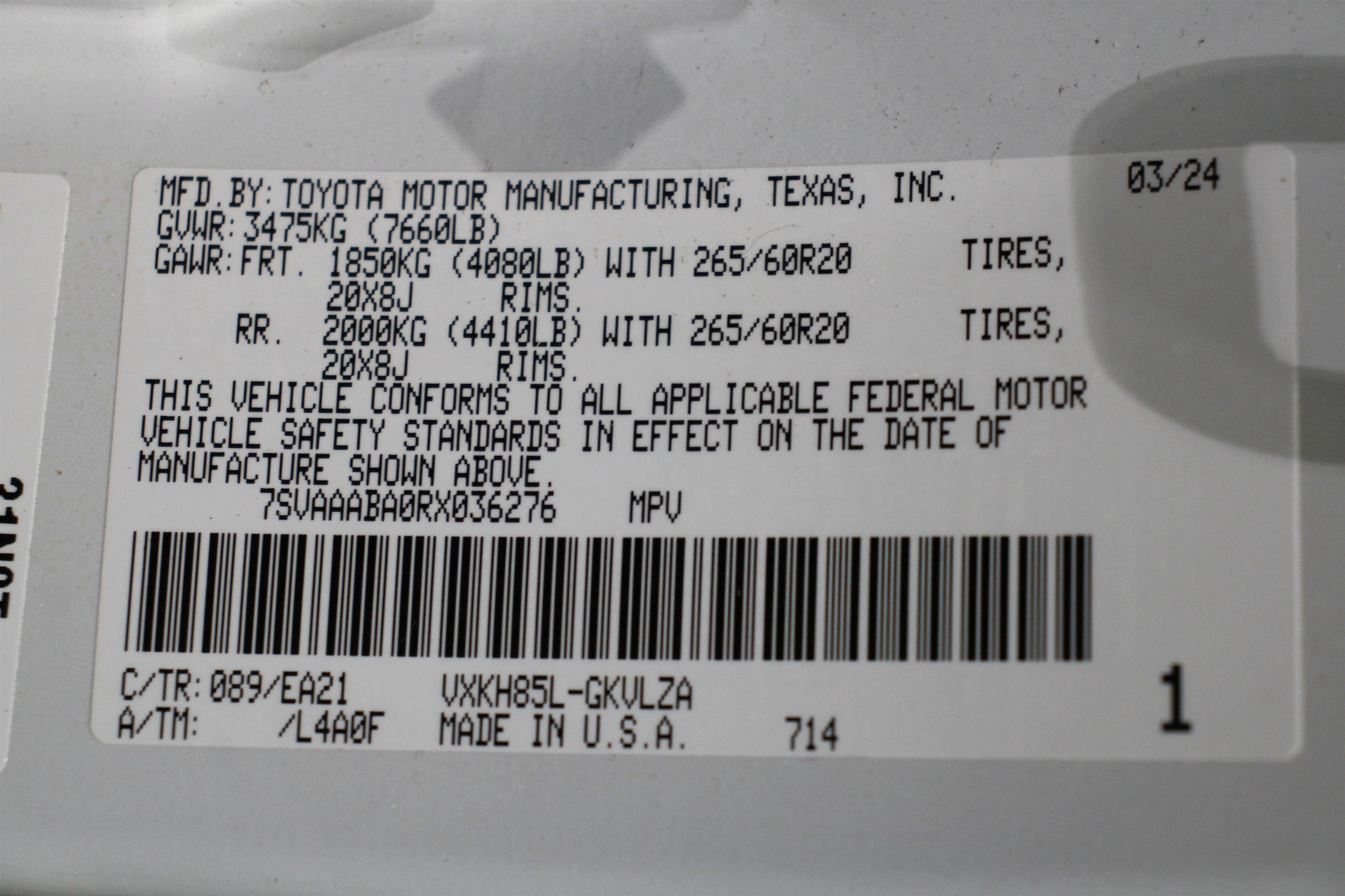 2024 Toyota Sequoia Limited - Photo 43