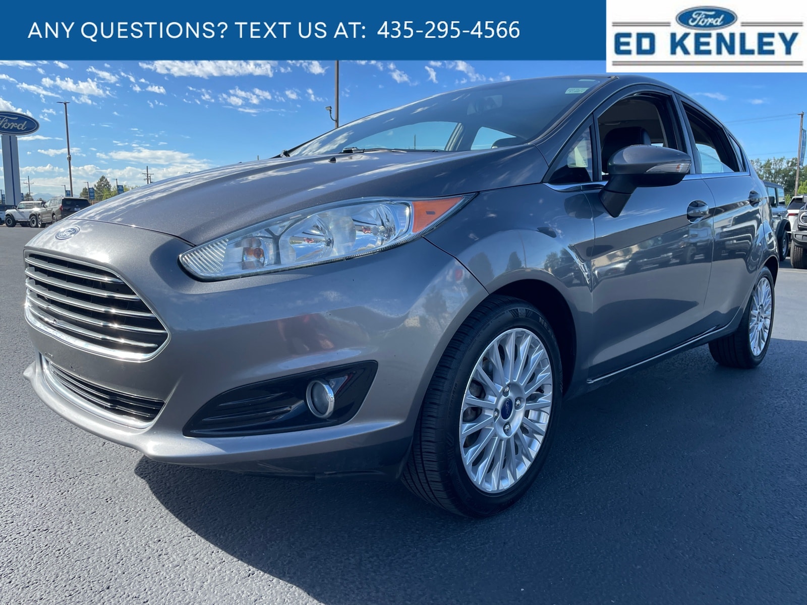 Used 2014 Ford Fiesta Titanium with VIN 3FADP4FJ3EM110930 for sale in Layton, UT