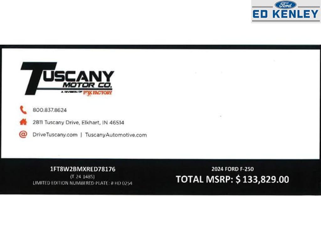 New 2024 Ford F-250 Lariat Harley-Davidson TRUCK