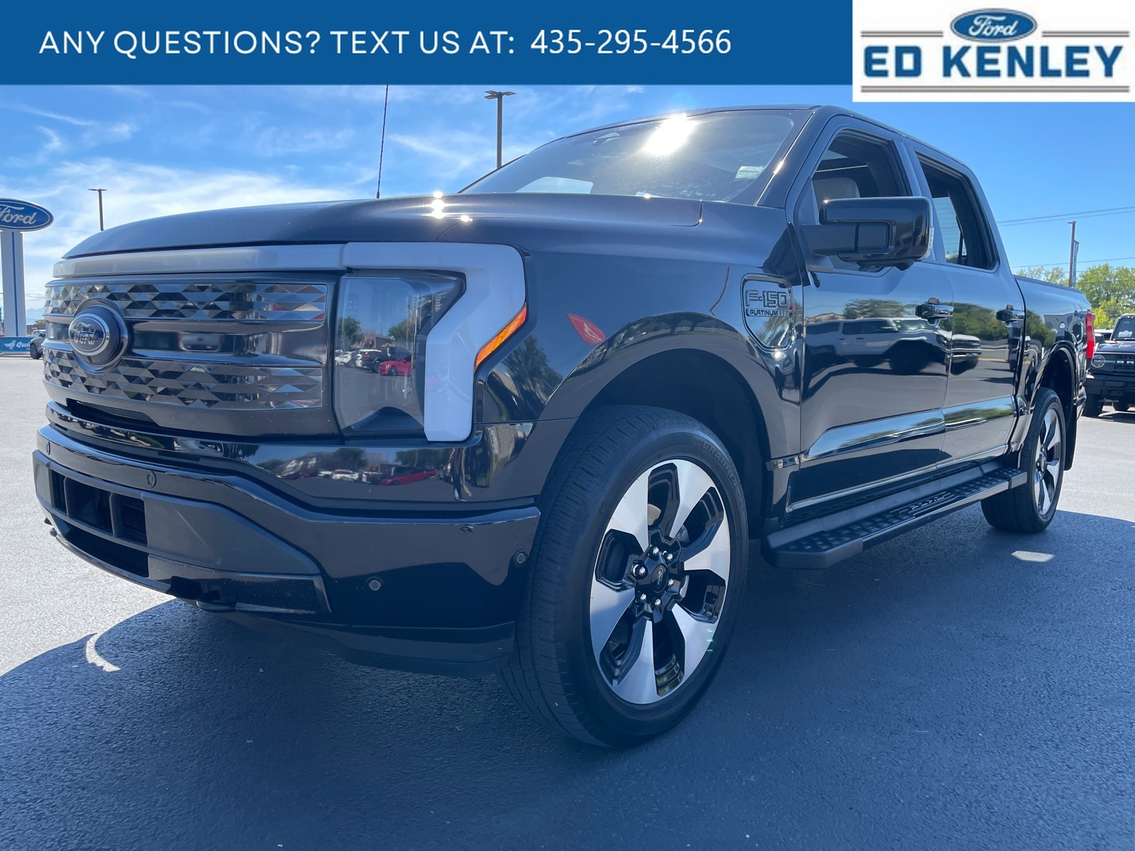 Used 2023 Ford F-150 Lightning Platinum with VIN 1FT6W1EV8PWG14448 for sale in Layton, UT