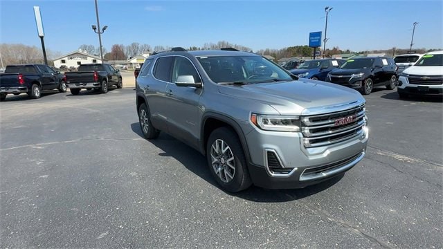 Used 2023 GMC Acadia SLE with VIN 1GKKNRL48PZ216136 for sale in Rockford, MI