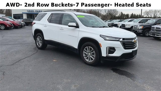 Used 2022 Chevrolet Traverse 1LT with VIN 1GNEVGKW5NJ184961 for sale in Rockford, MI
