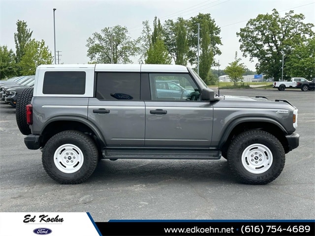 Used 2025 Ford Bronco 4-Door Heritage Editon with VIN 1FMEE4DP7SLA41745 for sale in Greenville, MI