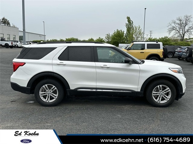 Used 2022 Ford Explorer XLT with VIN 1FMSK8DH3NGB90579 for sale in Greenville, MI