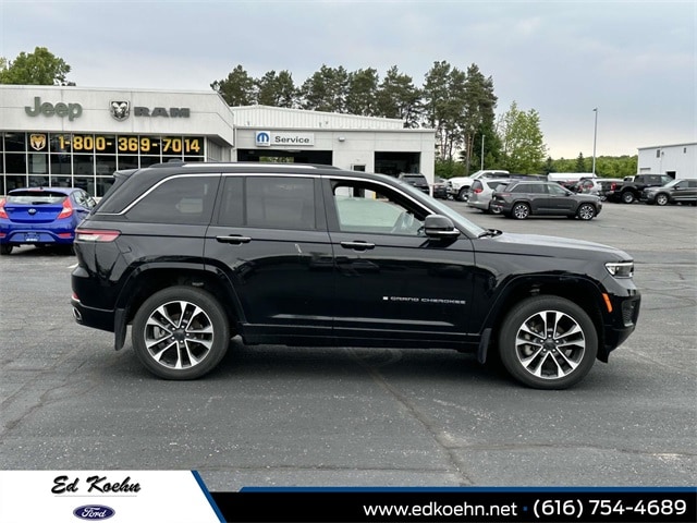 Used 2022 Jeep Grand Cherokee Overland with VIN 1C4RJHDGXN8537705 for sale in Greenville, MI