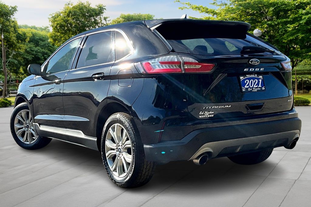 Used 2021 Ford Edge Titanium with VIN 2FMPK4K96MBA53796 for sale in Wayland, MI