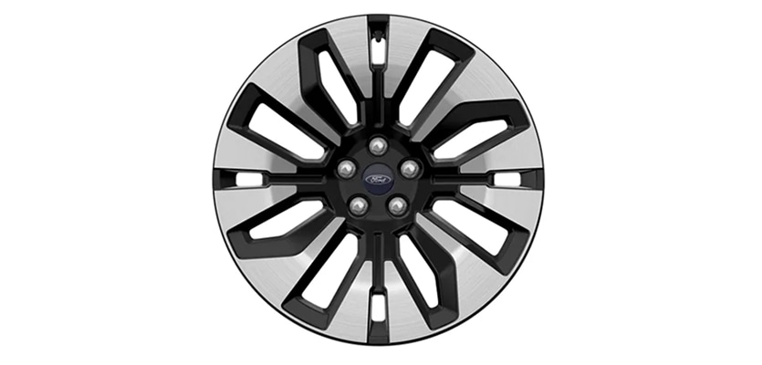 21-Inch Bright Machined with Tarnish Dark Pockets