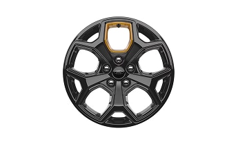 18 High Gloss Ebony Black-Painted Aluminum with Electric Spice Accents