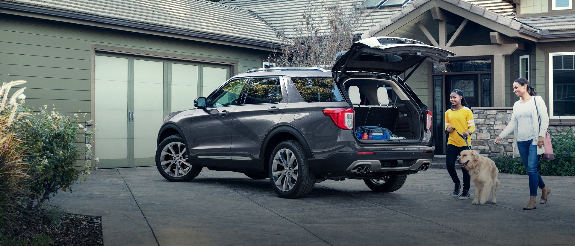 Ford Certified Pre-Owned vehicle on a residential street