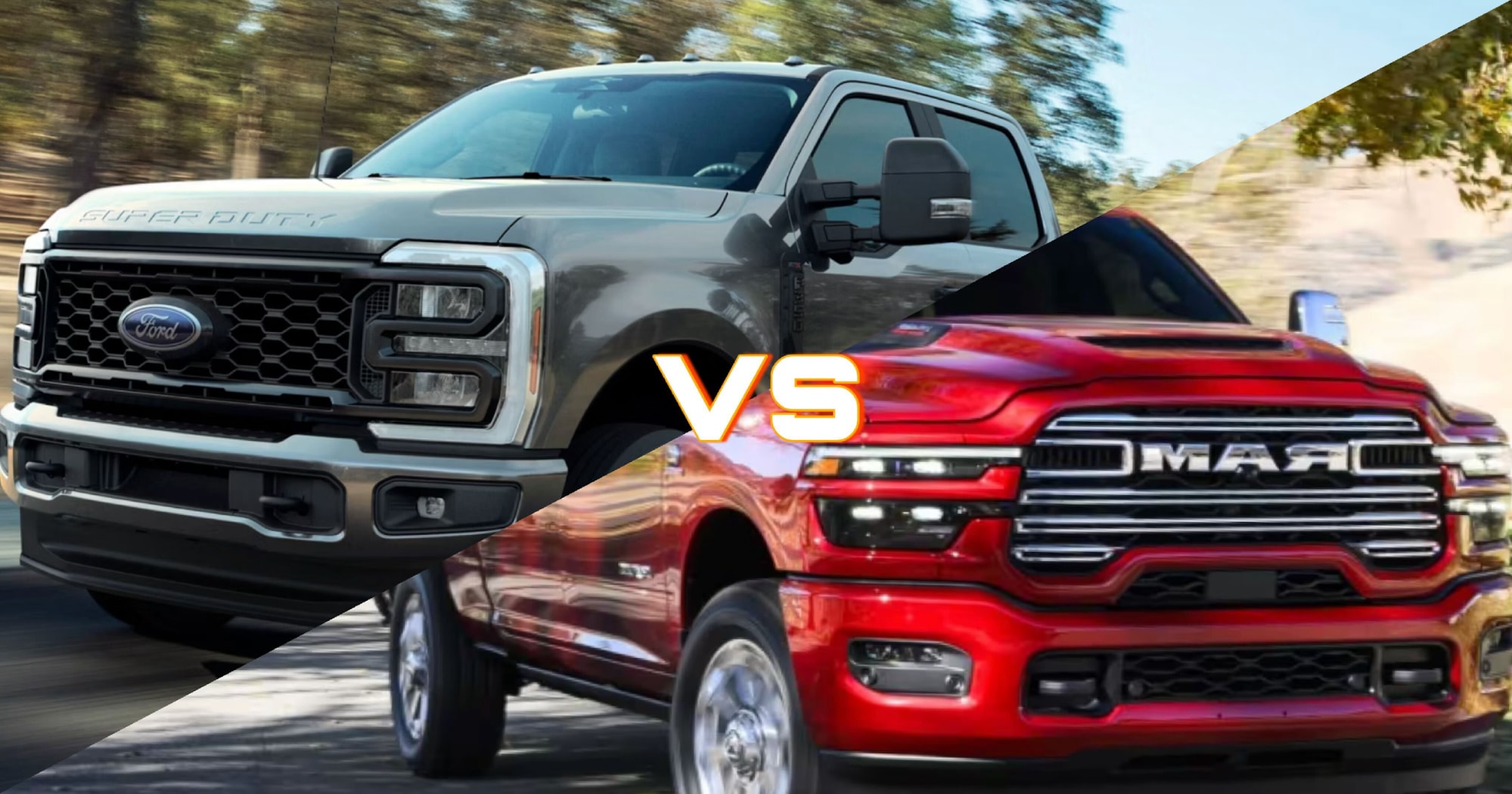2026 Ford Super Duty vs RAM 2500 comparison