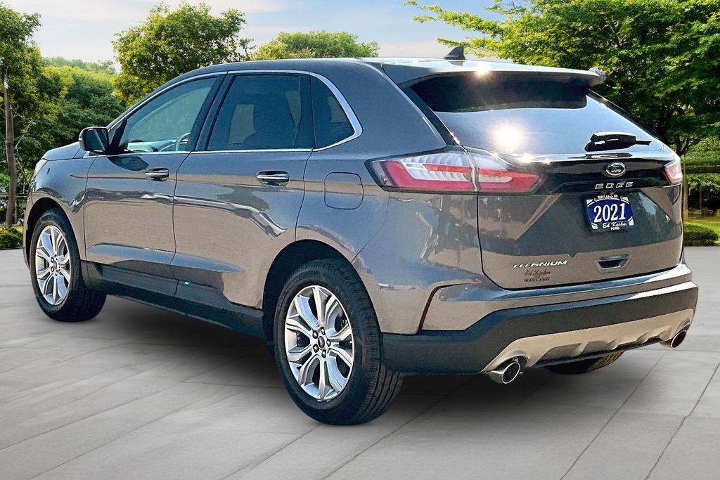 Used 2021 Ford Edge Titanium with VIN 2FMPK3K91MBA51044 for sale in Wayland, MI