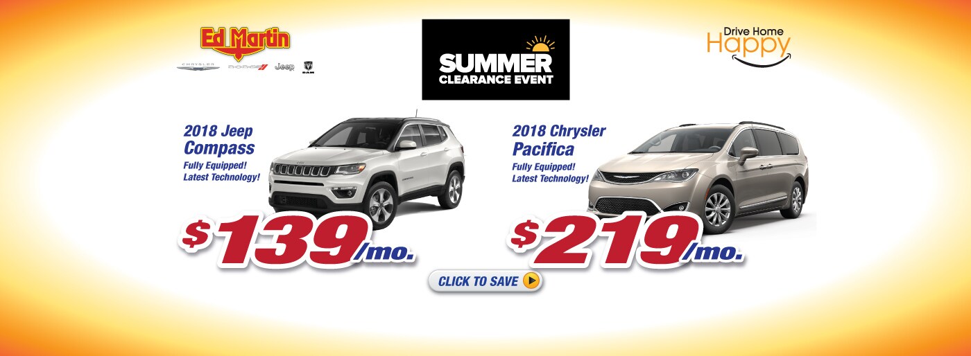 Ed Martin New 20182019 Chrysler Dodge Jeep RAM & Used Car Dealer in