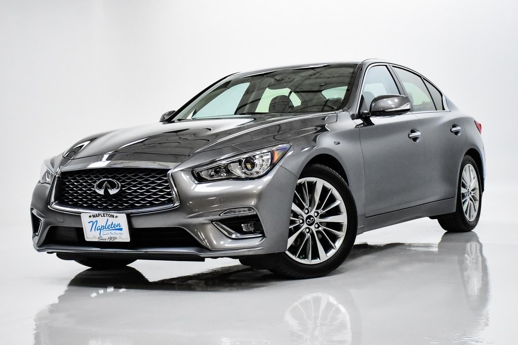 Used 2022 INFINITI Q50 LUXE with VIN JN1EV7BR0NM341753 for sale in Elmhurst, IL