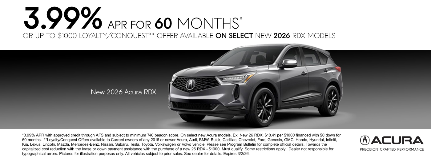 Acura Incentives January
