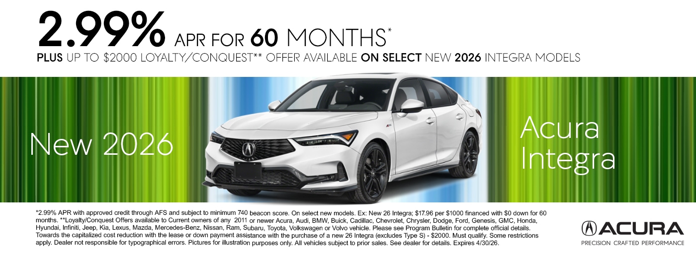 Acura Incentives April