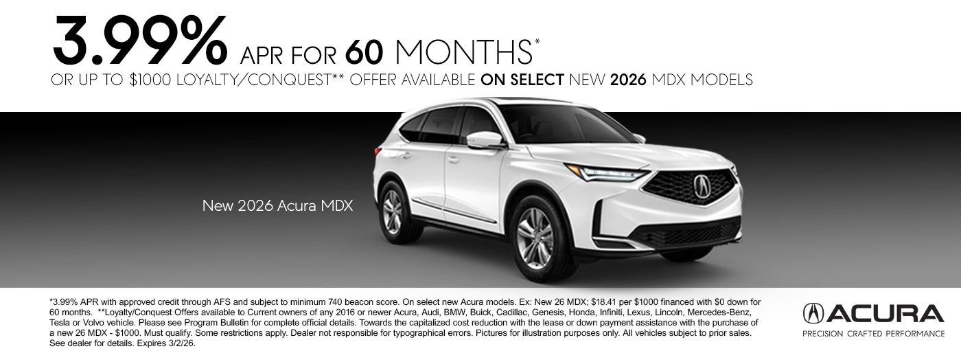 Acura Incentives January