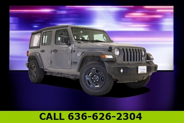 Used 2023 Jeep Wrangler 4-Door Sport with VIN 1C4HJXDG6PW701407 for sale in Saint Peters, MO