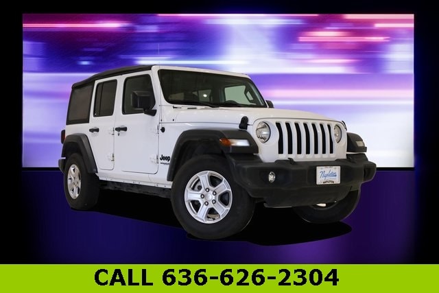 Used 2022 Jeep Wrangler Unlimited Sport S with VIN 1C4HJXDNXNW206736 for sale in Saint Peters, MO