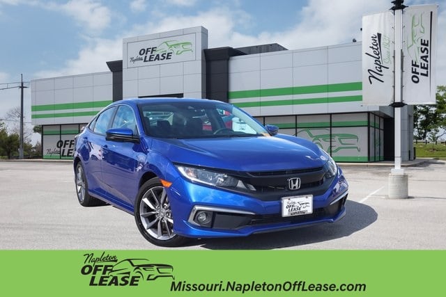 Used 2020 Honda Civic EX with VIN 19XFC1F3XLE214739 for sale in Saint Peters, MO