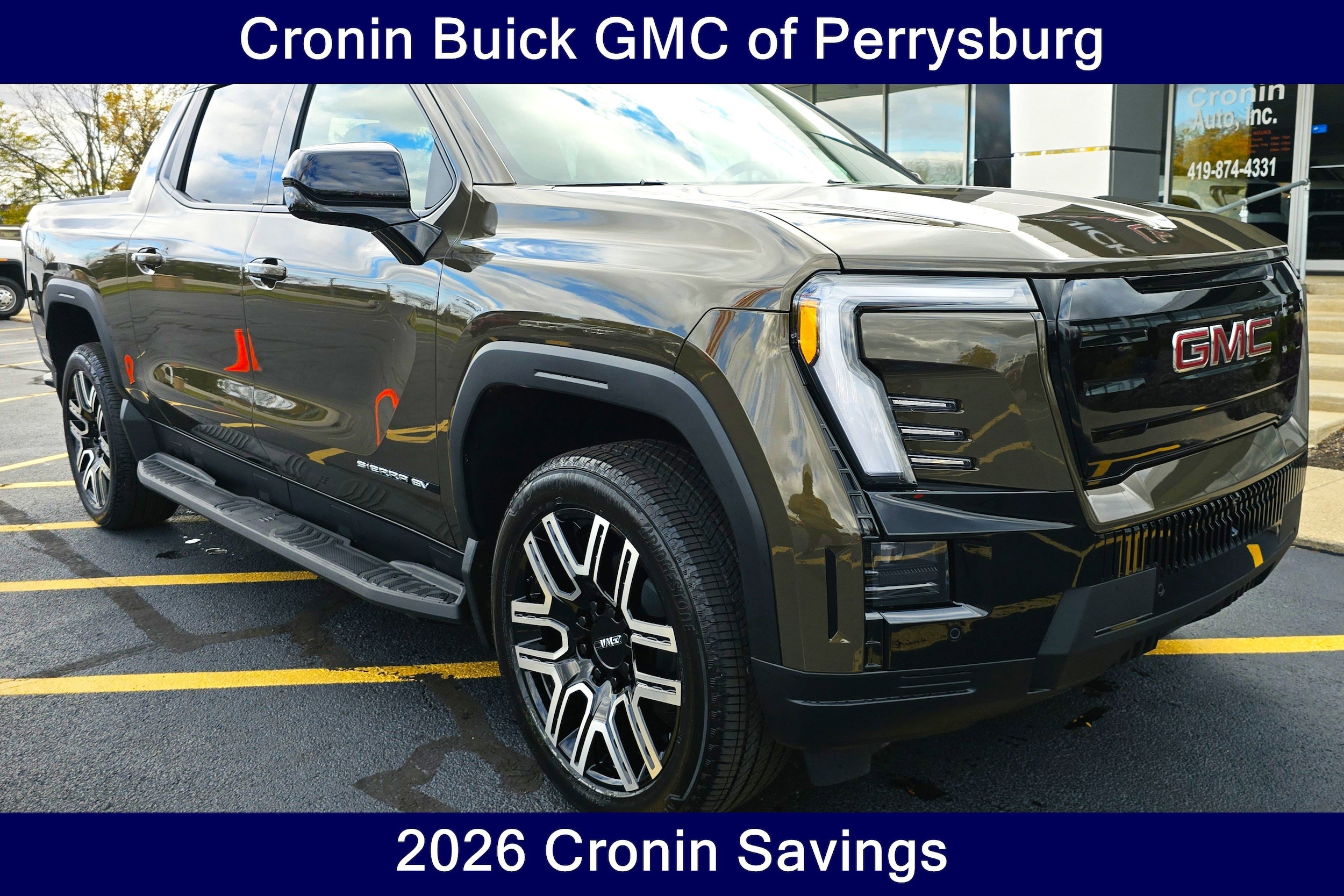 Deep Bronze Metallic 2026 GMC Sierra EV Pickup Truck All-Wheel Drive 1-Speed Automatic