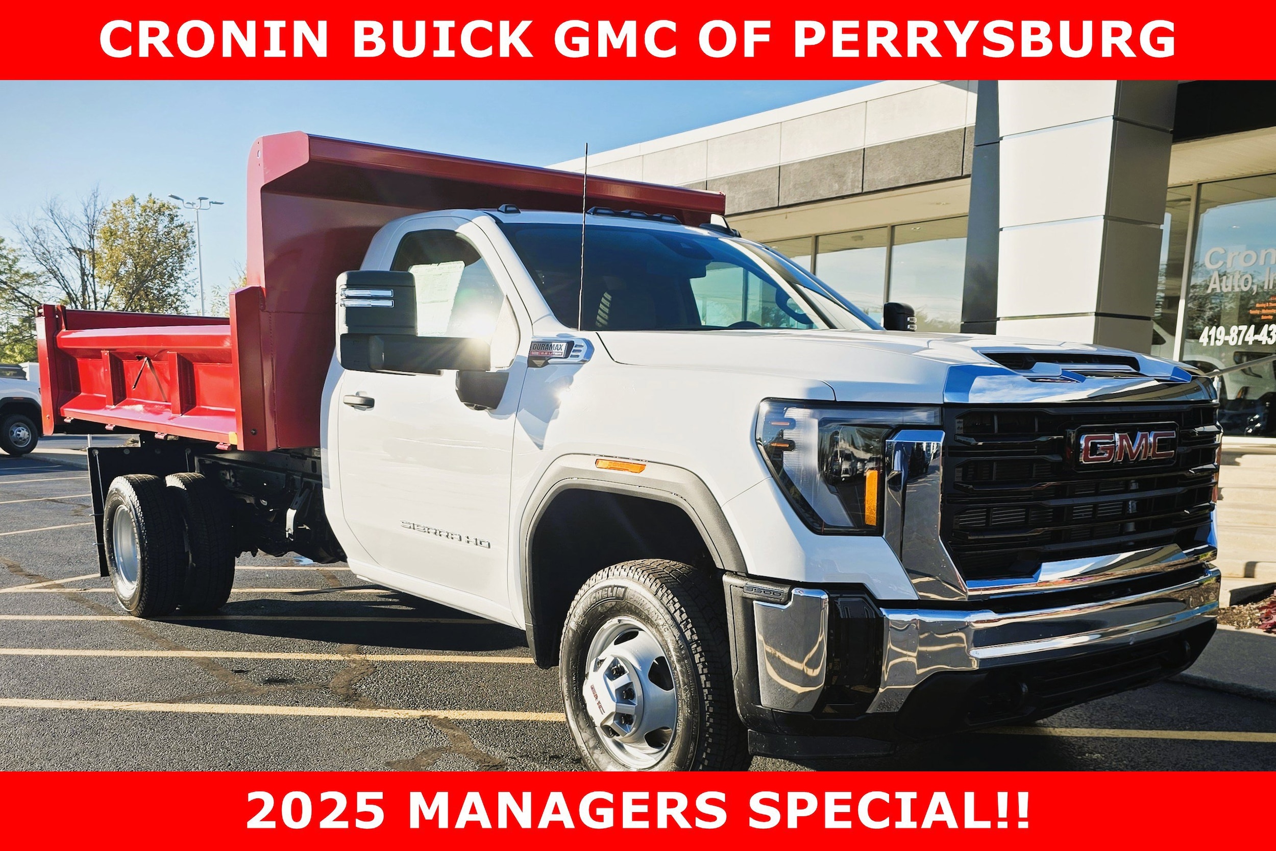 Summit White 2025 GMC Sierra 3500HD Pro Regular Cab LB 4WD Pickup Truck Four-Wheel Drive Automatic