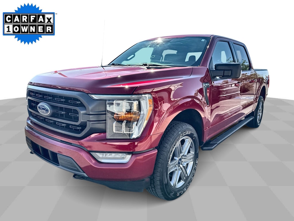 Used 2022 Ford F-150 XLT 4WD Crew w/ Sport Appearance & Trailer Tow Pkg Truck SuperCrew Cab