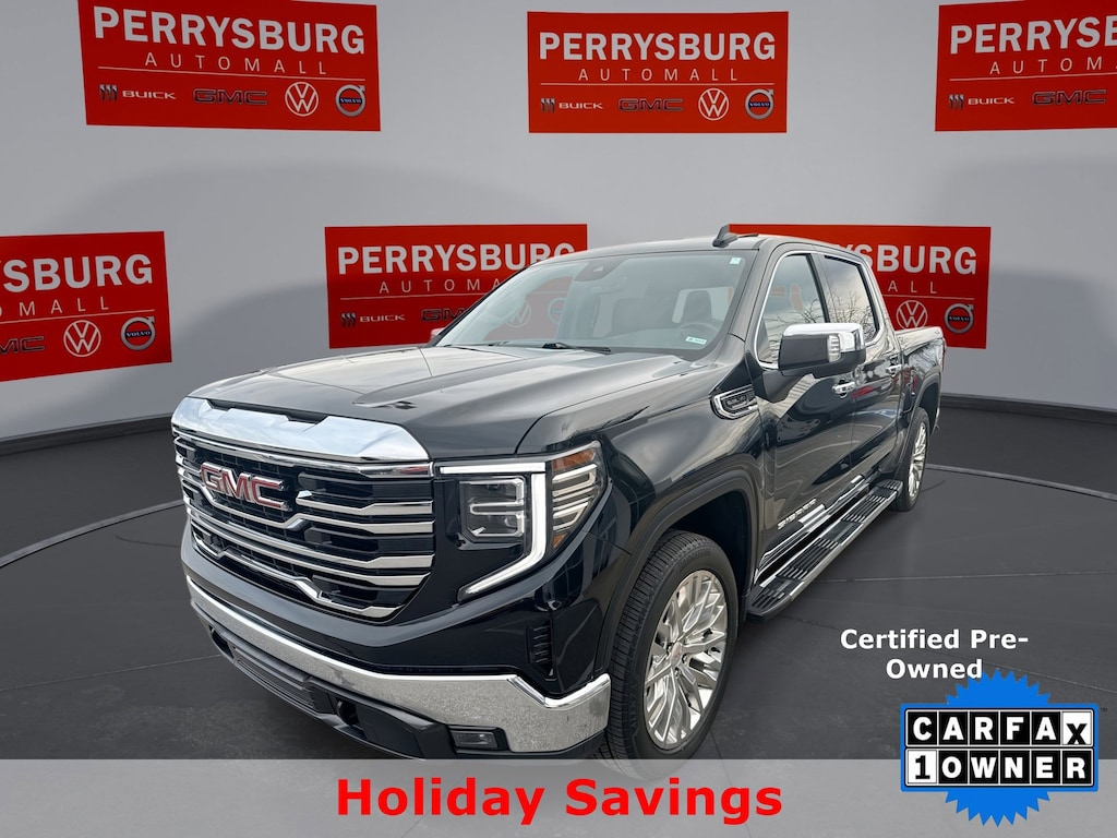 Certified 2023 GMC Sierra 1500 SLT 4WD Crew w/ 22s w/ Premium Pkg & Moon 4WD Crew Cab 147 SLT